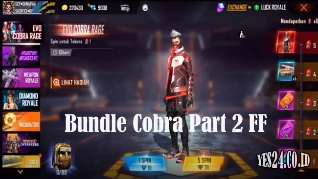 Bundle Cobra Part 2 FF Rilis Terbaru 2021 - Begini Cara Mendapatkannya