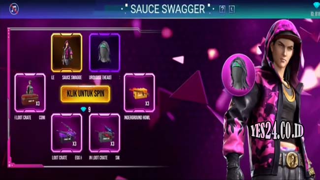 Bundle Sauce Swagger FF Gratis di Event Hacker Store Free Fire 2021
